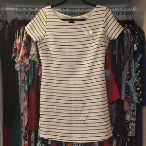Black and white short romper, size M.